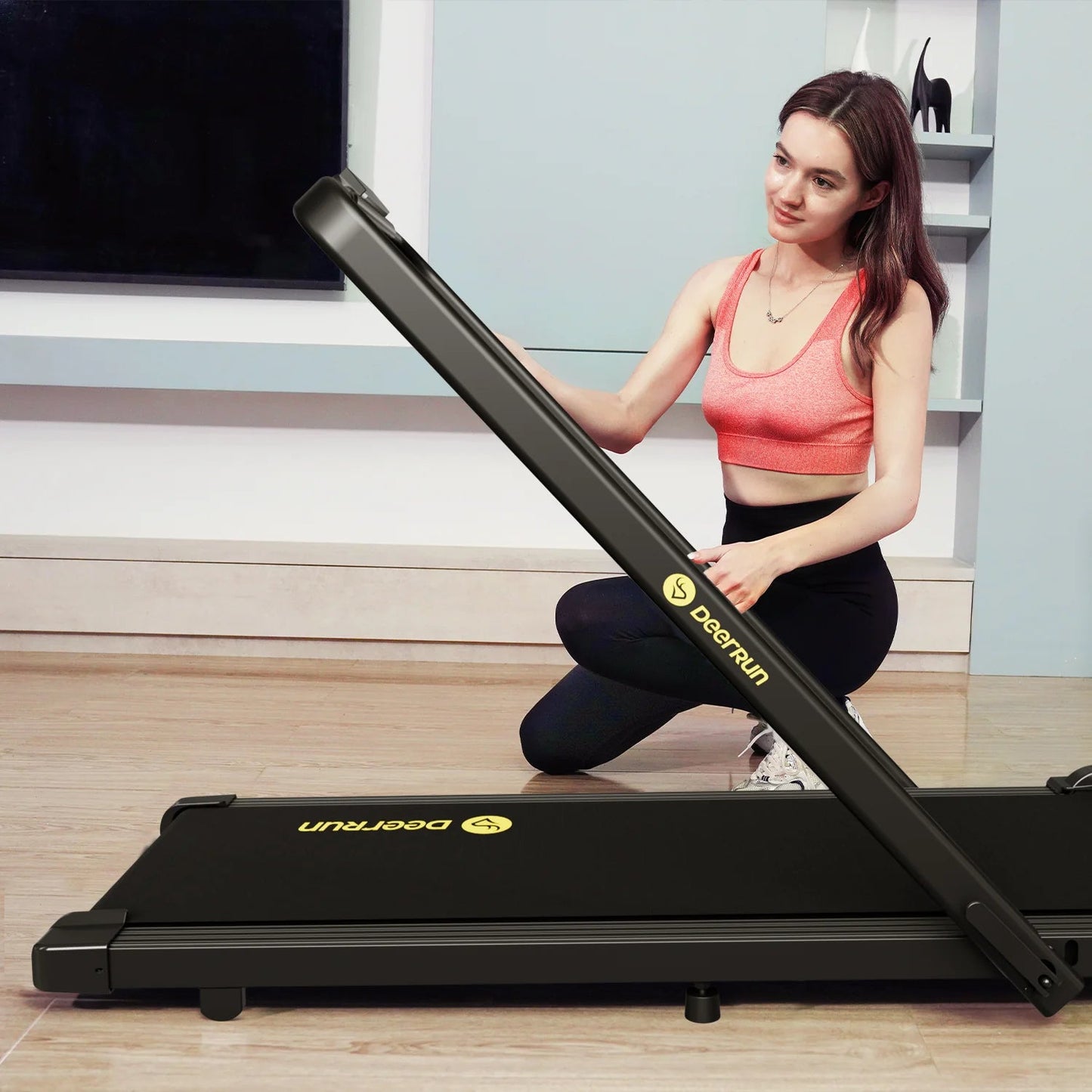 Treadmill™ Q1 Mini Opvouwbare Loopband met Leuning