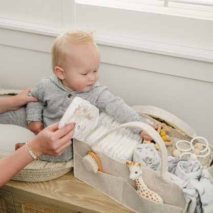 BEARIFY™ Baby Luiertas – Zachte Sherpa Organizer met Teddy 🧸